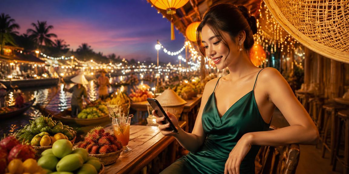 Người dùng miền Tây xem casino mobile và kiểm tra hạn mức voucher VND